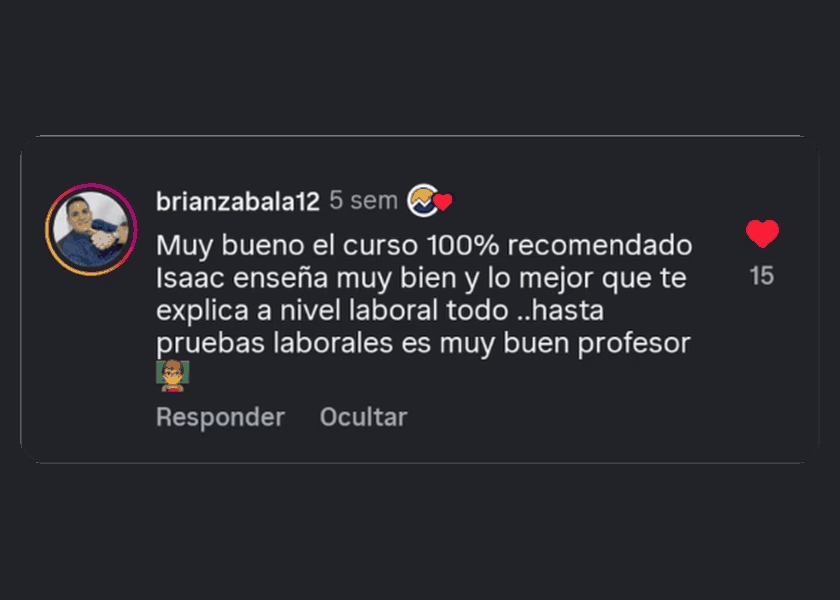 Comentario de un alumno