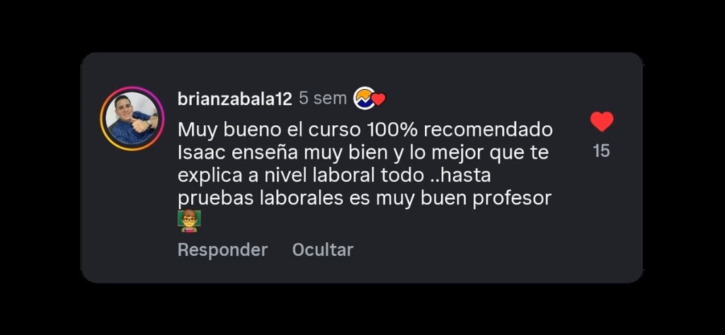 Reseña de un alumno de IPS DATAX